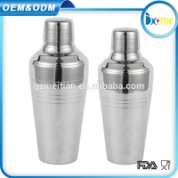 wholesale unique stainless steel silver cocktail shaker